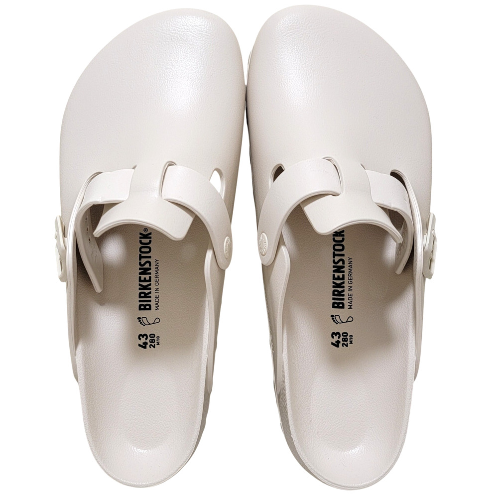 Birkenstock Men Boston EVA Slip On Comfort Clogs Size US 10 Eggshell White FR2M - Picture 4 of 6